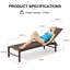 Ensemble de chaise longue inclinable réglable en métal Antrea-2060701655