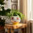 Stoneware Ceramic Planter with Decorative Face Design and Elevated Base for Modern Contemporary Decor-165248137