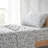 Lillian Block Print Cotton Sheet Set Blue-111329025