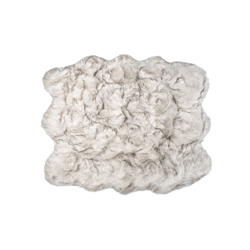 Tapis en fausse peau de mouton Oguz
