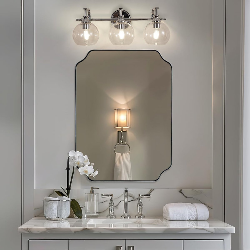 Luminaire de salle de bain Modern, Chrome poli, 3