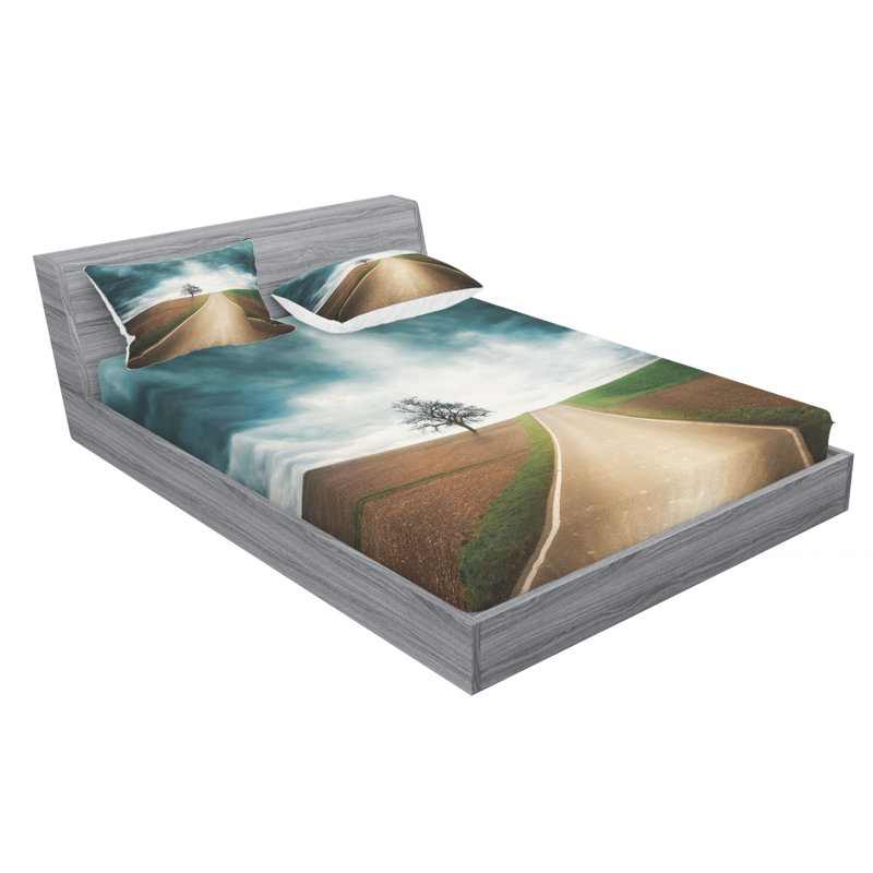 Microfiber Sheet Set, Queen Sheet Set + Fitted Sheet + 2 Pillowcases