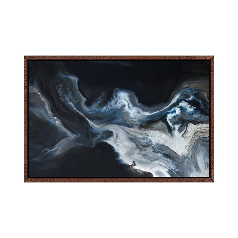 Interstellar Depths by Corrie LaVelle - Painting on Canvas, Classic Brown Wood Framed, 66.04 cm H x 45.72 cm W
