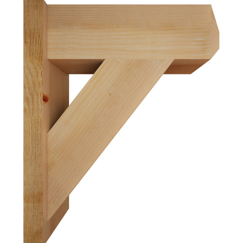 Artisan traditionnel en bois rustique, Sapin Douglas de 8 po (sciage brut), P 22 po x H 26 po