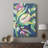 Blue Tropics III -Custom Wrapped Gallery Cavas