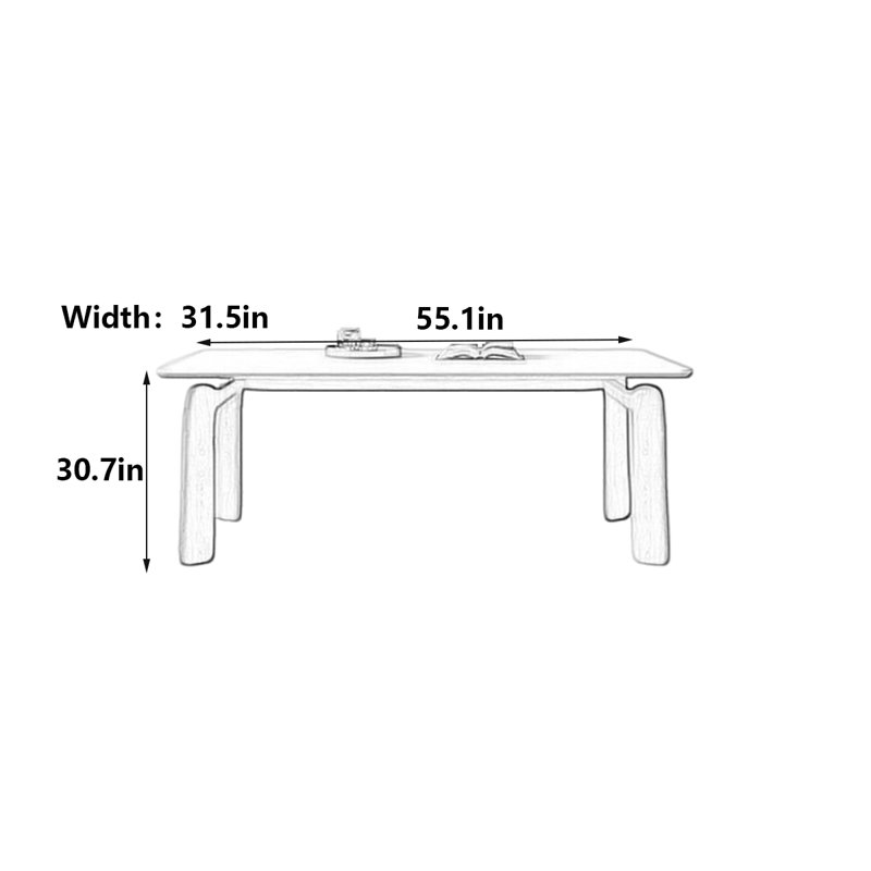 Ferrier, 30.7"H x 55.1"L x 31.5"W