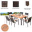Ensemble de chaises de salle à manger en rotin 7 pièces Mifflinburg