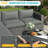 Wicker 5-Piece Patio Conversation Sets with Cushions-897605318