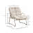 Gavira 3-Piece Modern Coastal Woven Rope Patio Lounge Set with Chair, Ottoman & Side Table