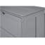 Grand lit escamotable avec bureau rotatif, gris