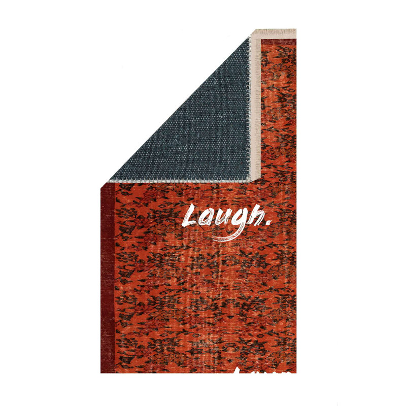 Tapis Text Live Laugh Lounge