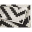 Malta - Indoor & outdoor rug, flat weave, living room, balcony, terrace, geo pattern - black cream-25281470