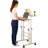 Adjustable Solid Wood Top Metal Base Standing Desk-1175724385