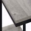 Table d'appoint, en forme de C, bout, côté, collation, stratifié, métal, contemporain, moderne-475388411-475388388
