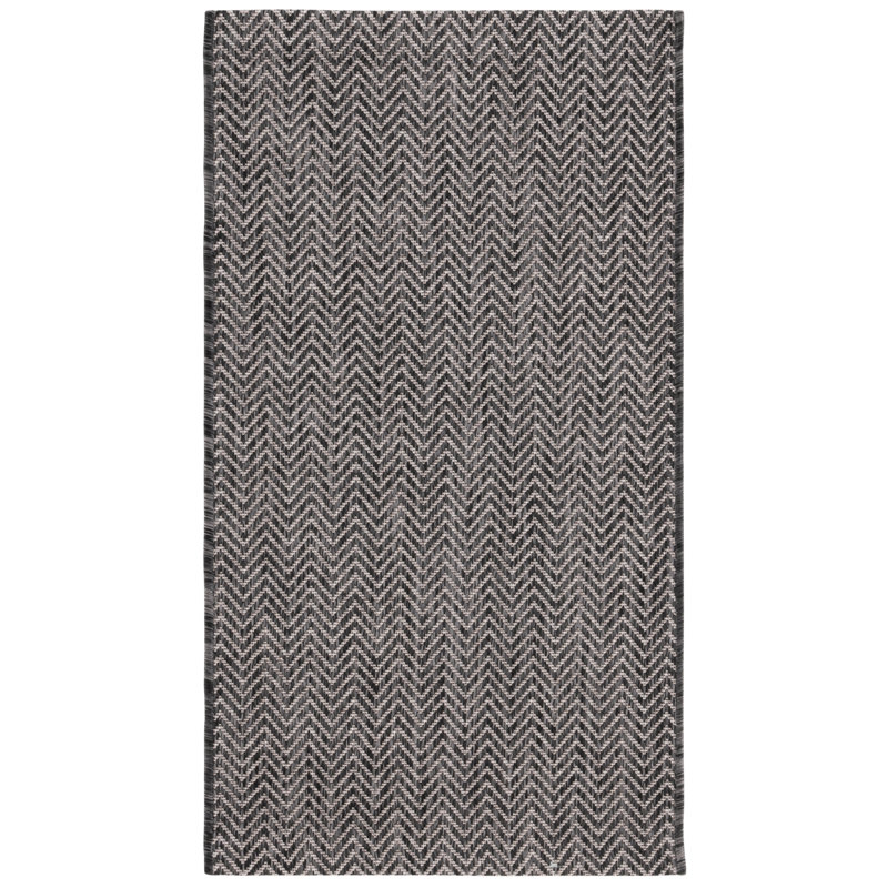 Avareigh Chevron Indoor / Outdoor Area Rug, Rectangle 61 x 109 cm