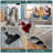 Kusinet Brushed Patchwork Distressed Abstract Modern Machine Washable Indoor Runner Rug-1773679584