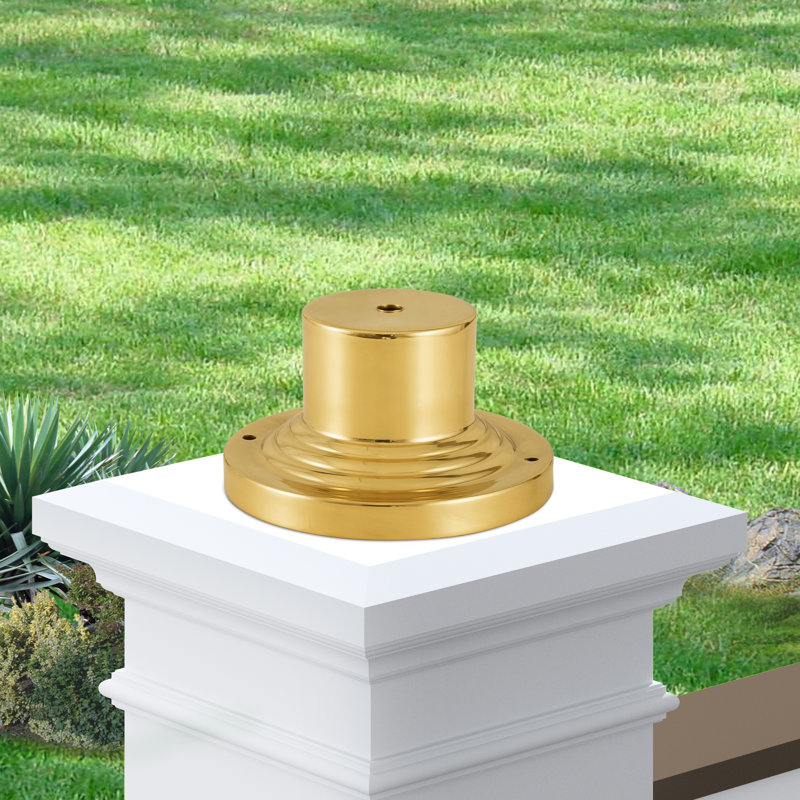 Base de pilier H 3,25 "Arelene, Laiton poli