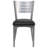 Elkton Silver Slat Back Metal Restaurant Chair-2034333298