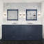 Meuble-lavabo double l 84 po x P 22 po et miroirs 34 po-1799494631