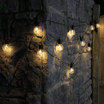 Street 475cm LED Battery Powered 10 - Bulb Globe String Light