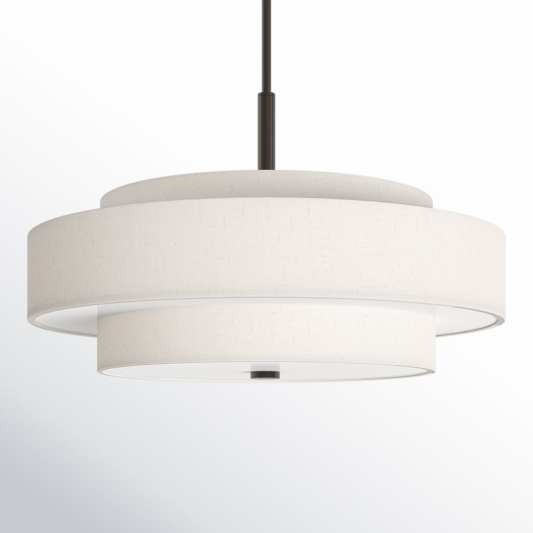 Flaire 5 - Light Dimmable Drum Chandelier Joss & Main Shade