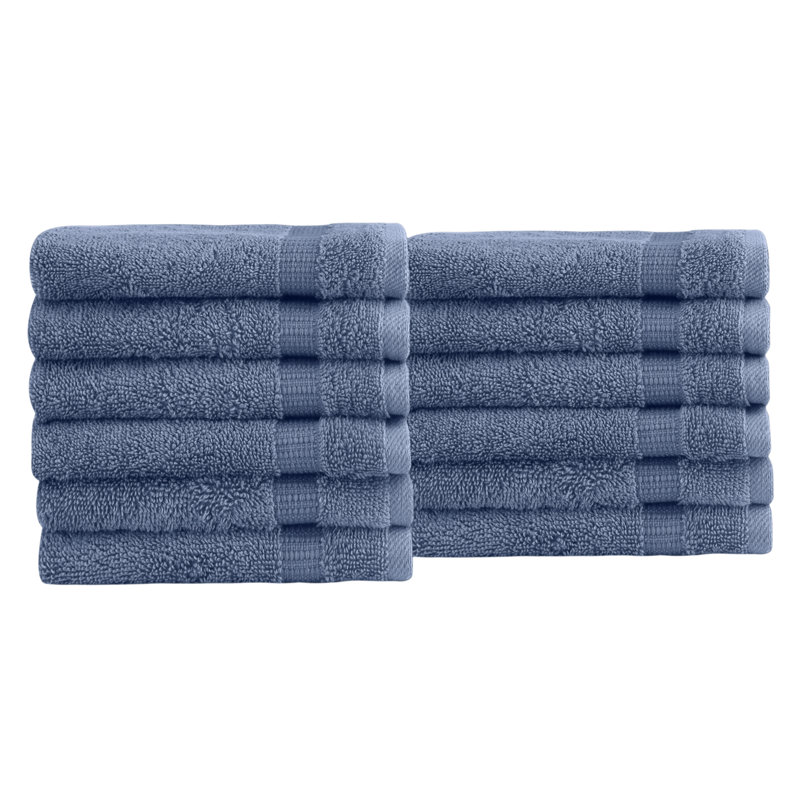 Essuie-mains Agathon 100% coton, bleu