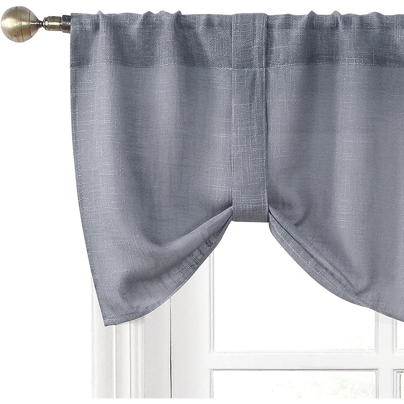 Chas Tailored Window Valance, Gray