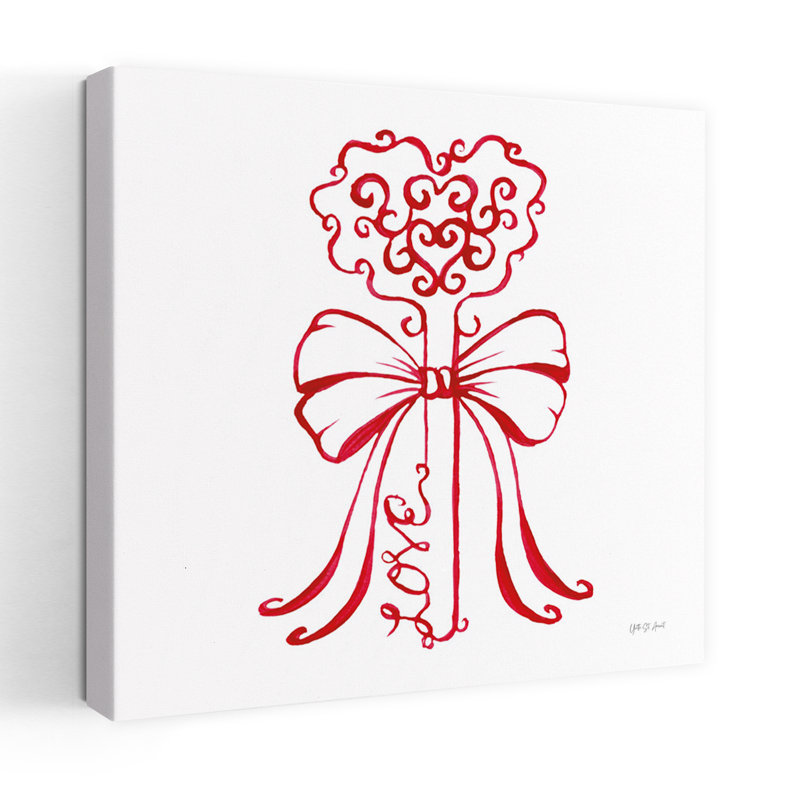Art contemporain de la Saint-Valentin, H 48 po x l 48 po
