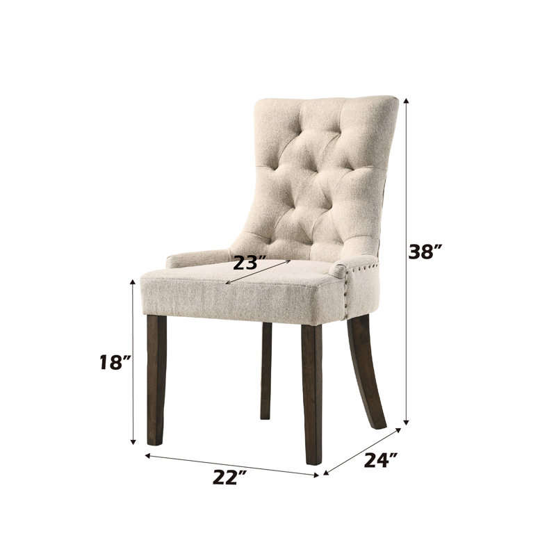 Chaise d'intérieur, ensemble de 2 chaises d'appoint, chaises capitonnées pour la maison