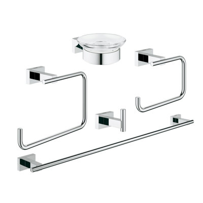 Ensemble de quincaillerie de salle de bain 5 pièces Essentials Cube
