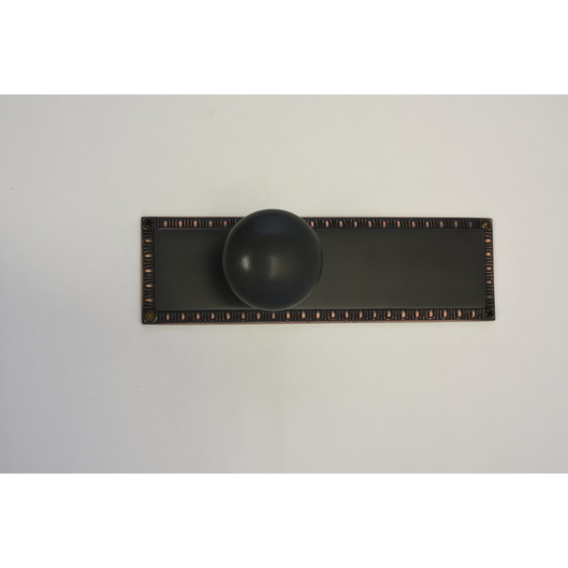 Egg And Dart Round Knob, Venetian Bronze