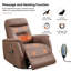 Fauteuil inclinable en similicuir Detine-1414279607