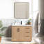 Meuble-lavabo simple 42 po avec plateau en pierre composite Cloverfield-93496150-93496149