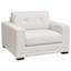 Chaise en tissu Mager, crème