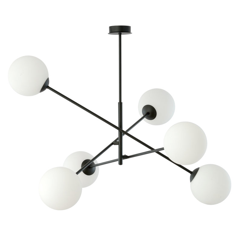 Rayle 6 - Light Sputnik Chandelier, White