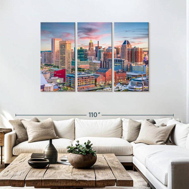 Sireci Baltimore Sunset, 48" H x 74" W
