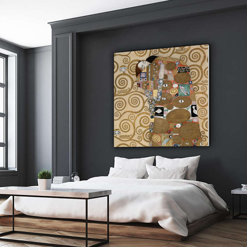 «The Kiss», reproduction d'art sur toile géante, H 72 po x l 72 po x P 1,5 po
