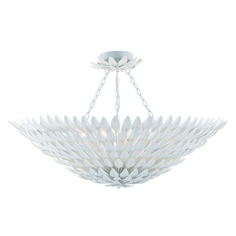 Plafonnier blanc mat 8 lumières Muliphen