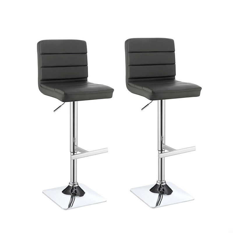 Tabouret de bar réglable (ensemble de 2), Gris