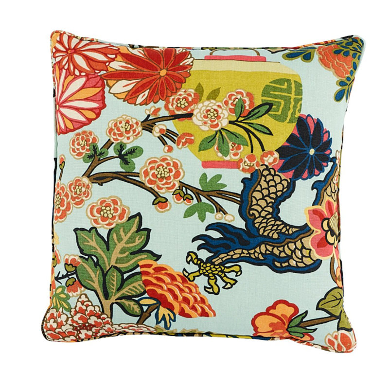 Coussin Dragon, Aquamarine