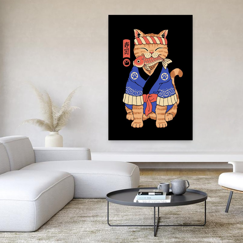 Art contemporain, art contemporain pour chat, H 60 po x l 40 po