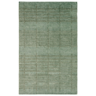 Nona Blue Hand-Woven Geometric Rug