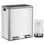 Steel Step On Multi-Compartment Rubbish & Recycling Bin-1595479694-1595479698