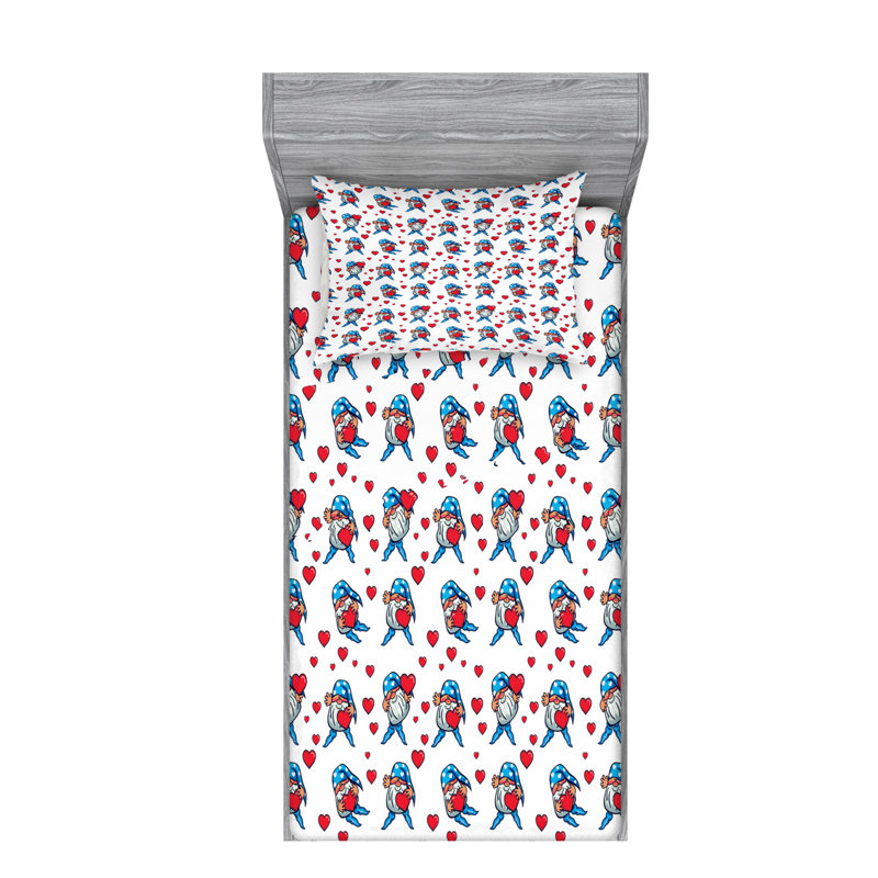 Microfiber Sheet Set, Twin Sheet Set with Fitted Sheet