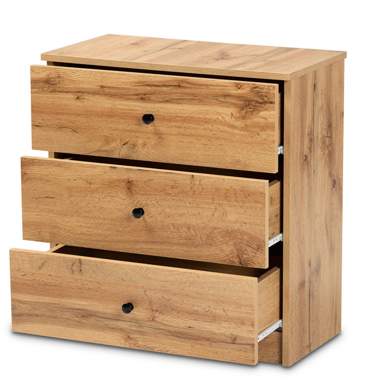 Commode 3 tiroirs l 23,6 po Dustine