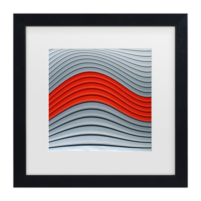 Bolog Luc Vangindertael Wave Matted Framed Art