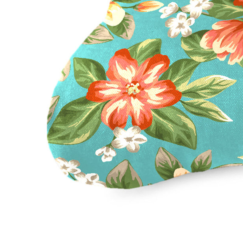 Sunbrella 44" x 18" Contoured Outdoor Wicker Bench Cushion, Multi-Colored