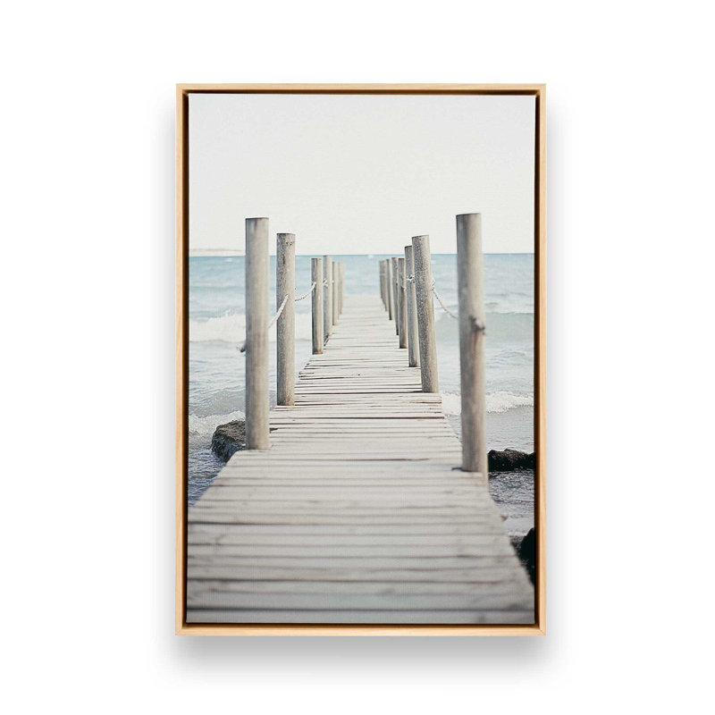 «Jetty Dreams Escape», reproduction sur toile, Érable américain encadré, H 20,75 po x l 30,75 po x P 1,75 po
