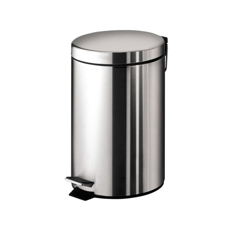 Veroniza Metal Step On Kitchen Trash Can, 3 L