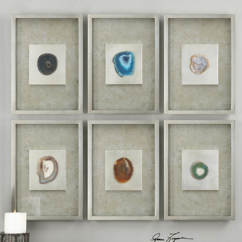Glam Abstract Wall Decor on Stone